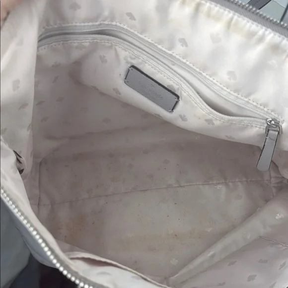 Kate Spade Hayden Top Zip Tote Nimbus Grey Shoulder Bag - Picture 10 of 13